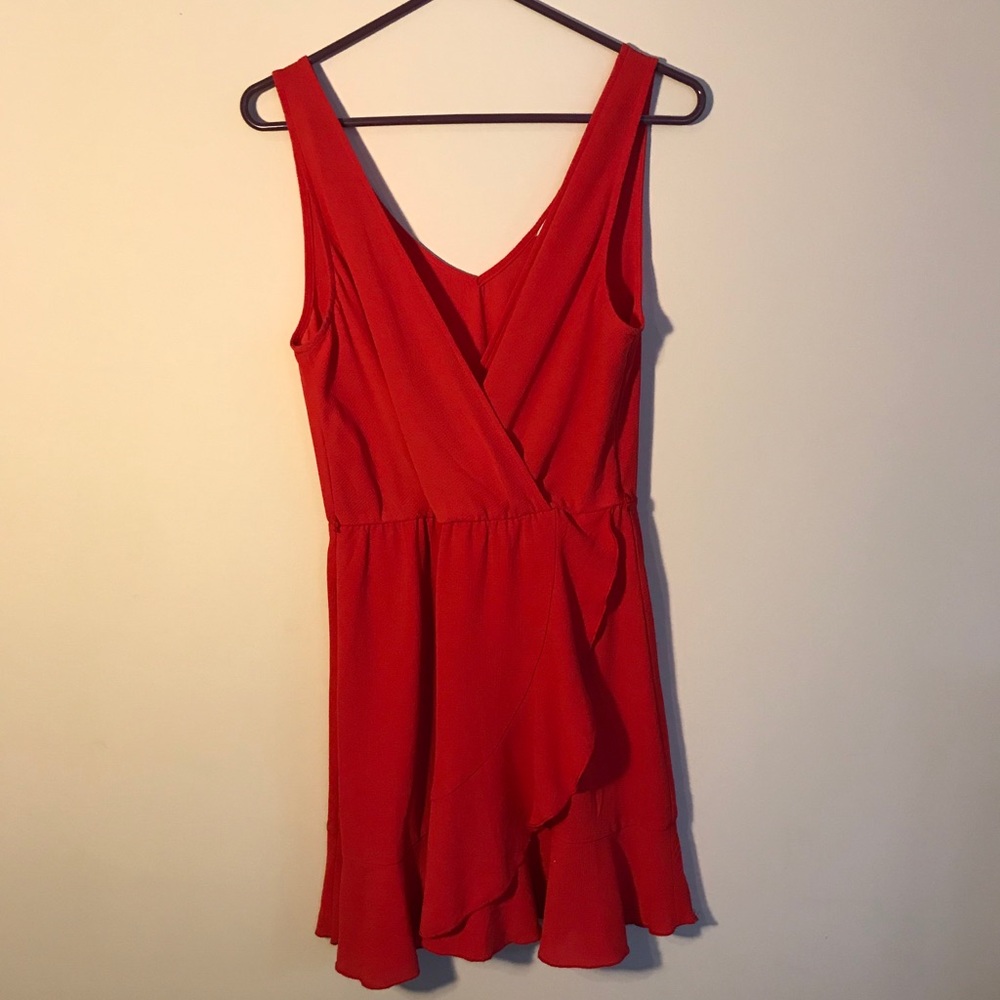 Red Wrap Dress